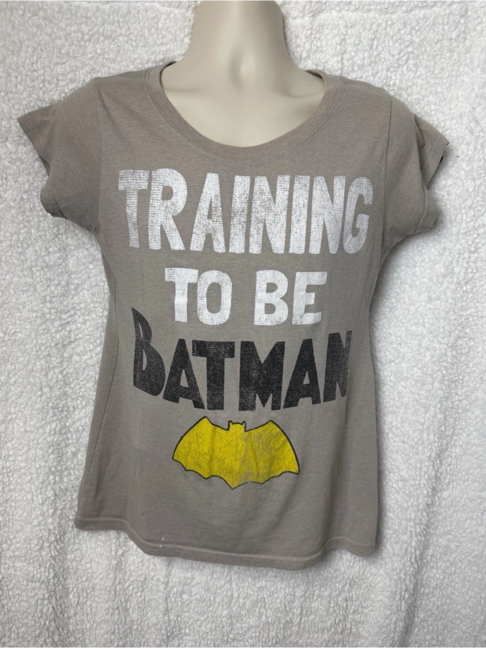 Batman Training To Be Graphic Shirt Youth XL (15/17) Gray
